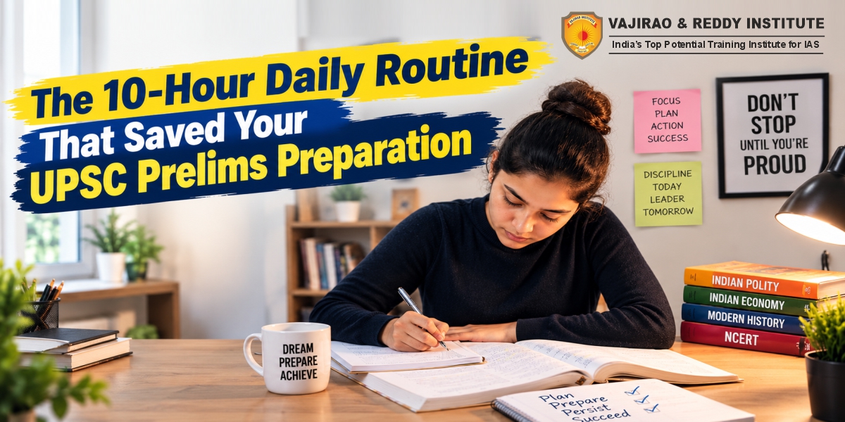 The 10-Hour Daily Routine That Saved Your UPSC Prelims Preparation