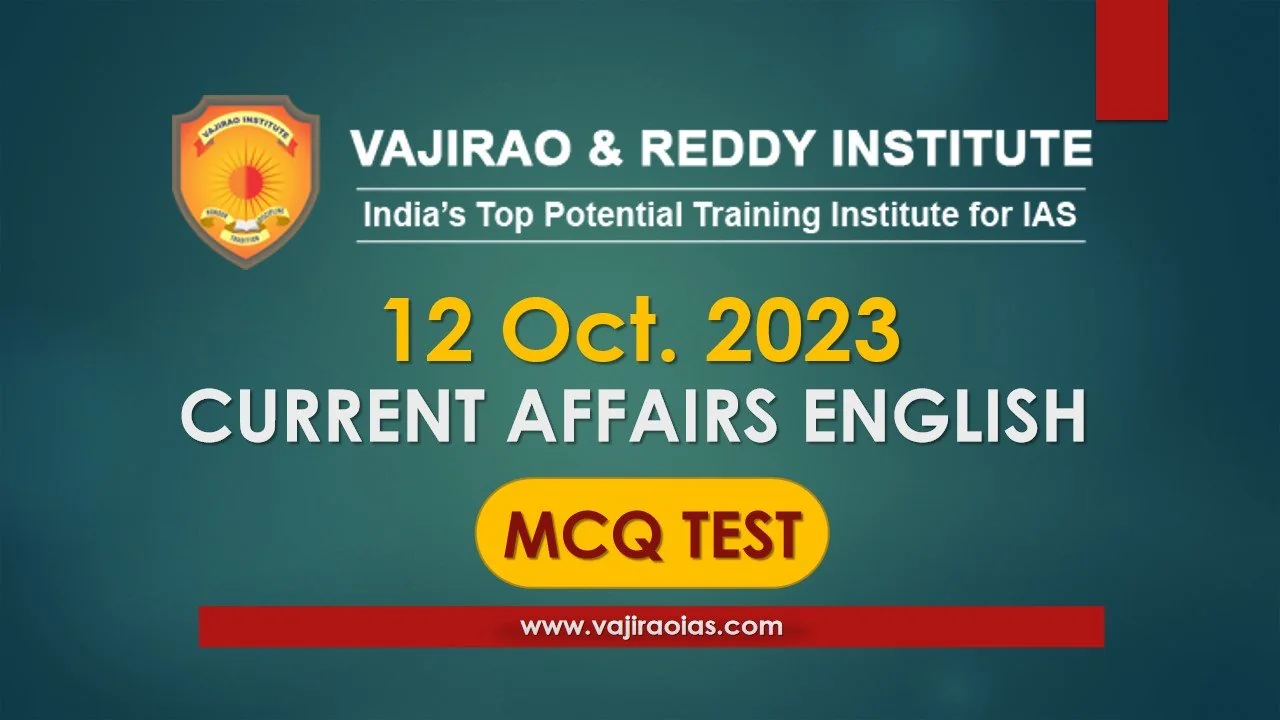 12-10-2023 MCQs Test English