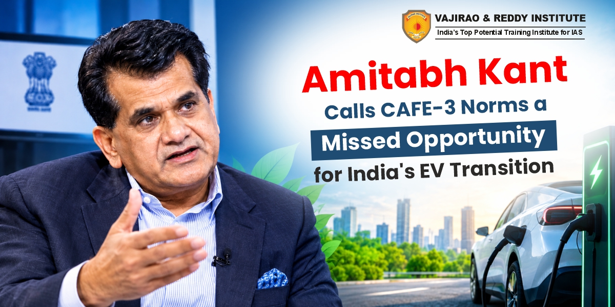 Amitabh Kant Calls CAFE-3 Norms a Missed Opportunity for India’s EV Transition
