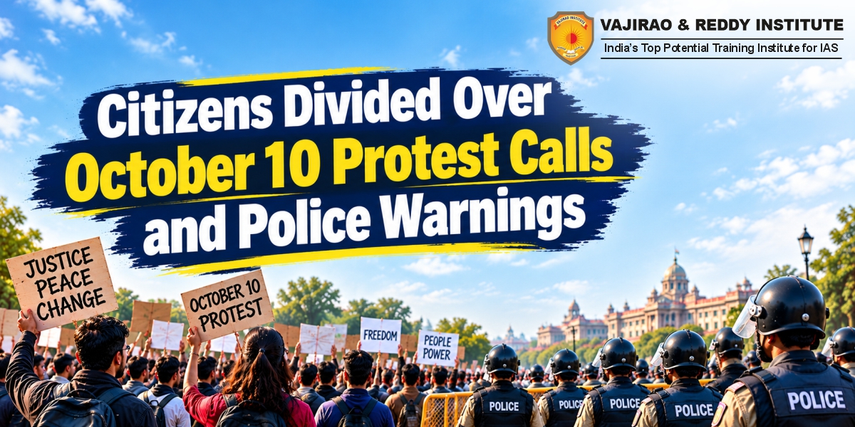October 10 Protest Calls and Police Warnings