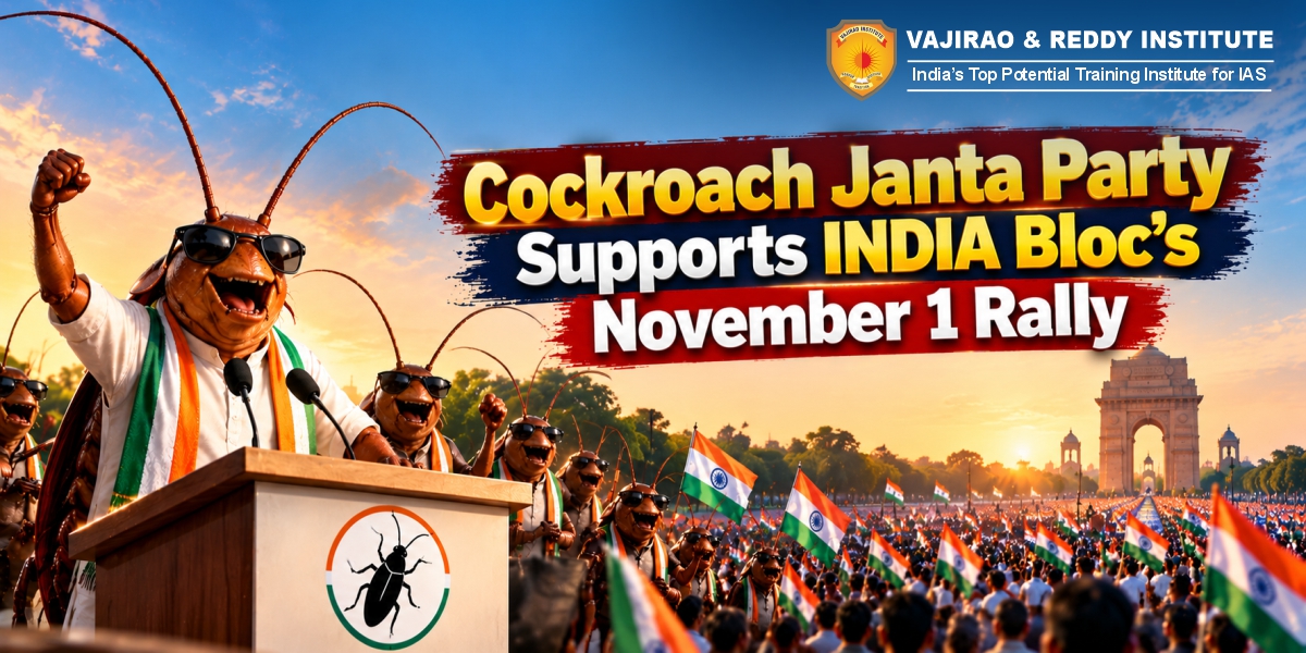 Cockroach Janta Party Supports INDIA Bloc’s November 1 Rally