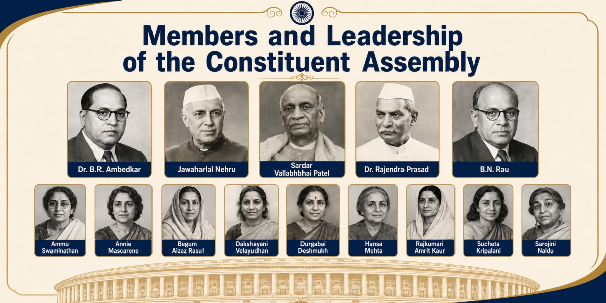 Original Members and Leadership of the Constituent Assemblystrength of the Constituent Assembly