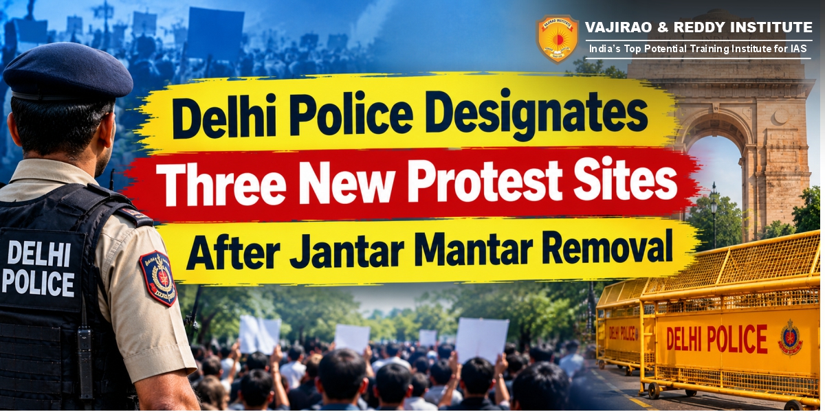 Delhi Police Designates Three New Protest Sites After Jantar Mantar Removal