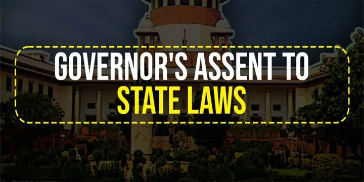 GOVERNOR WITHHOLDING ASSENT TO STATE BILLS
