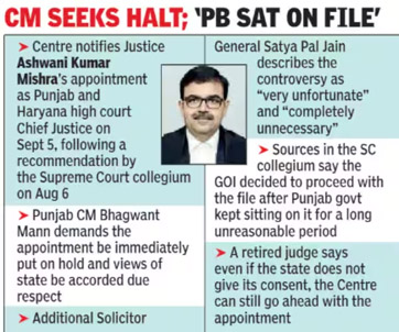 Appointment of High Court Chief Justice