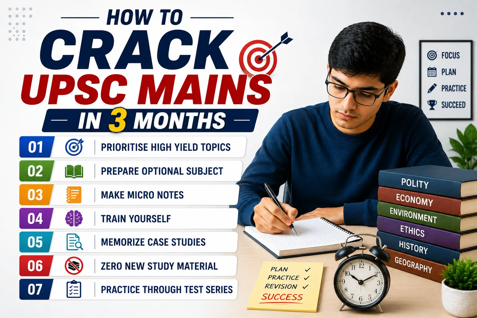 crack upsc mains in 3 months