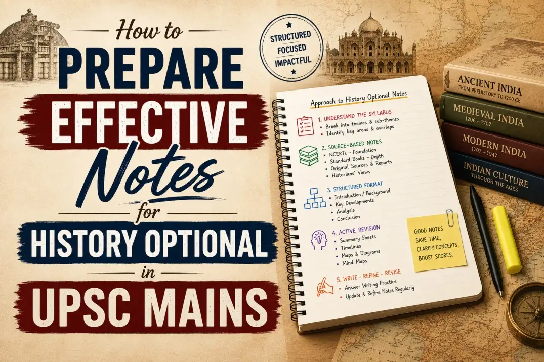 prepare notes for history optional
