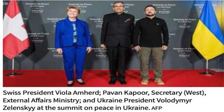 India At Peace Summit in Switzerland