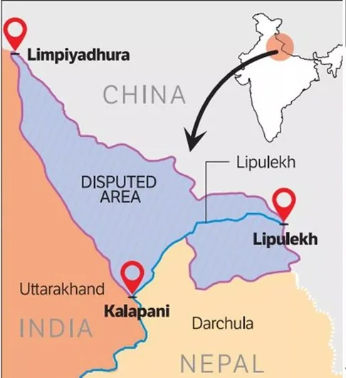 LIPULEKH PASS DISPUTE explained for UPSC
