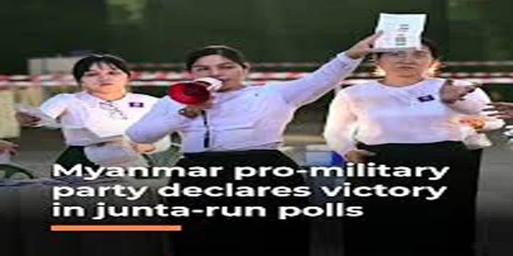 MYANMAR’S PRO MILITARY PARTY (USDP) SECURES VICTORY IN JUNTA RUN POLLS