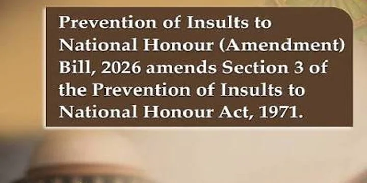 PREVENTION OF INSULTS TO NATIONAL HONOUR (AMENDMENT) BILL, 2026