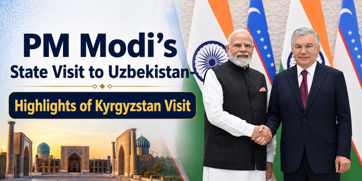 PM MODI STATE VISIT TO UZBEKISTAN