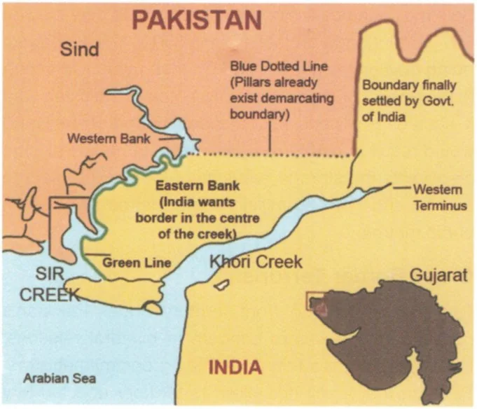 SIR CREEK DISPUTE explained for UPSC