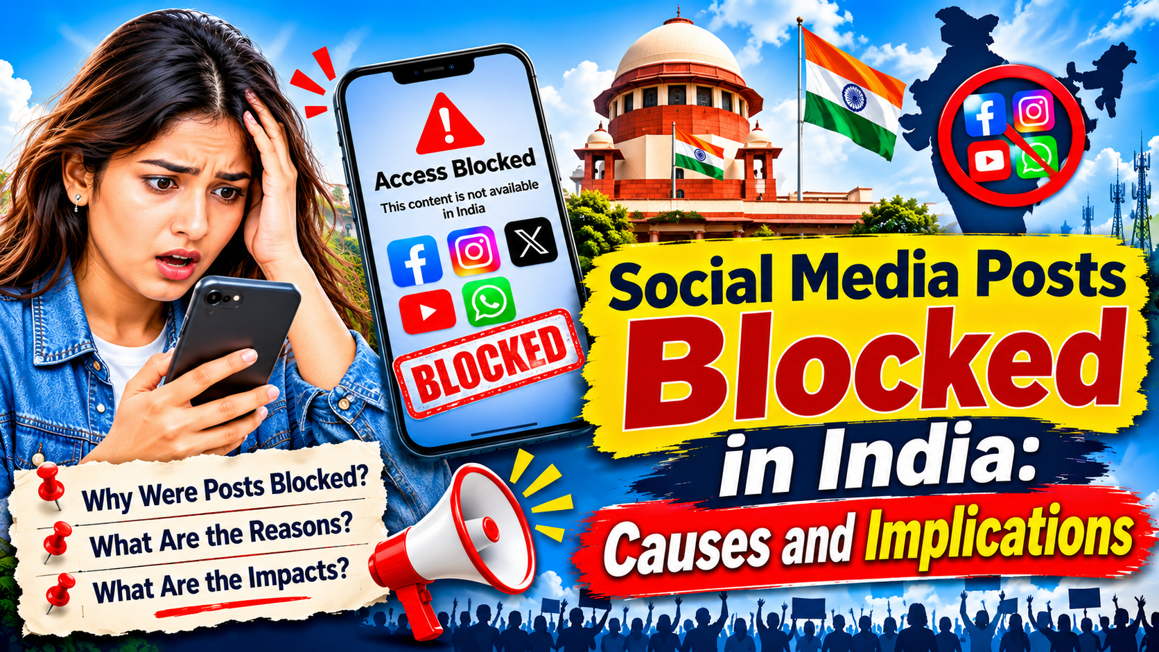 Social Media Posts Blocked in India Amid Protests: What is Happening?