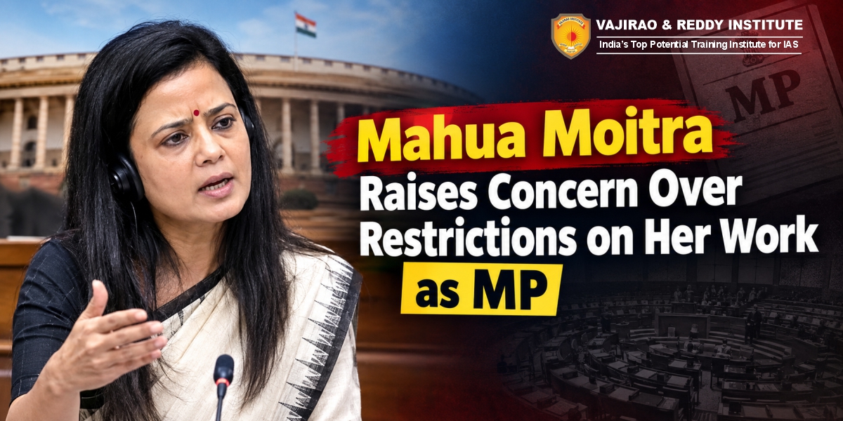 Mahua Moitra Raises Concern Over Restrictions on Her Work as MP