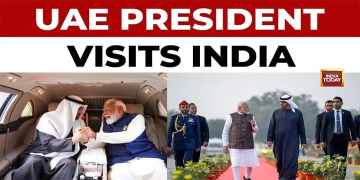 UAE PRESIDENT VISITS INDIA