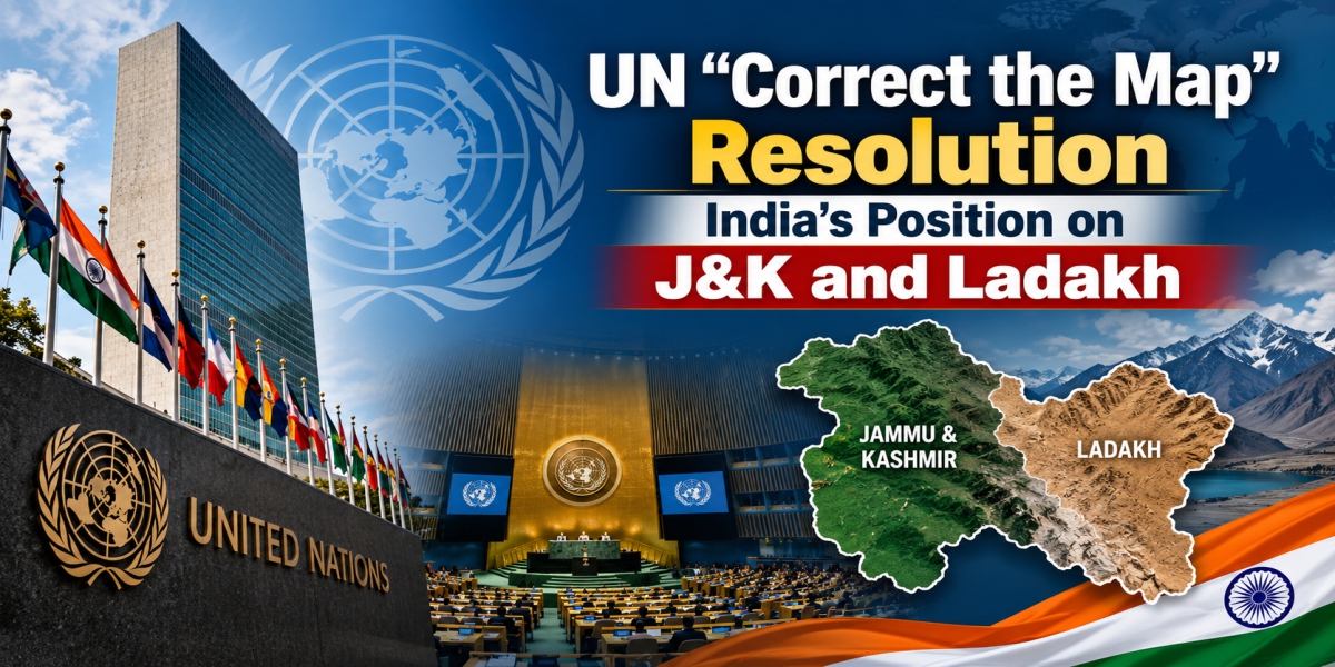 UN “Correct the Map” Resolution- India’s