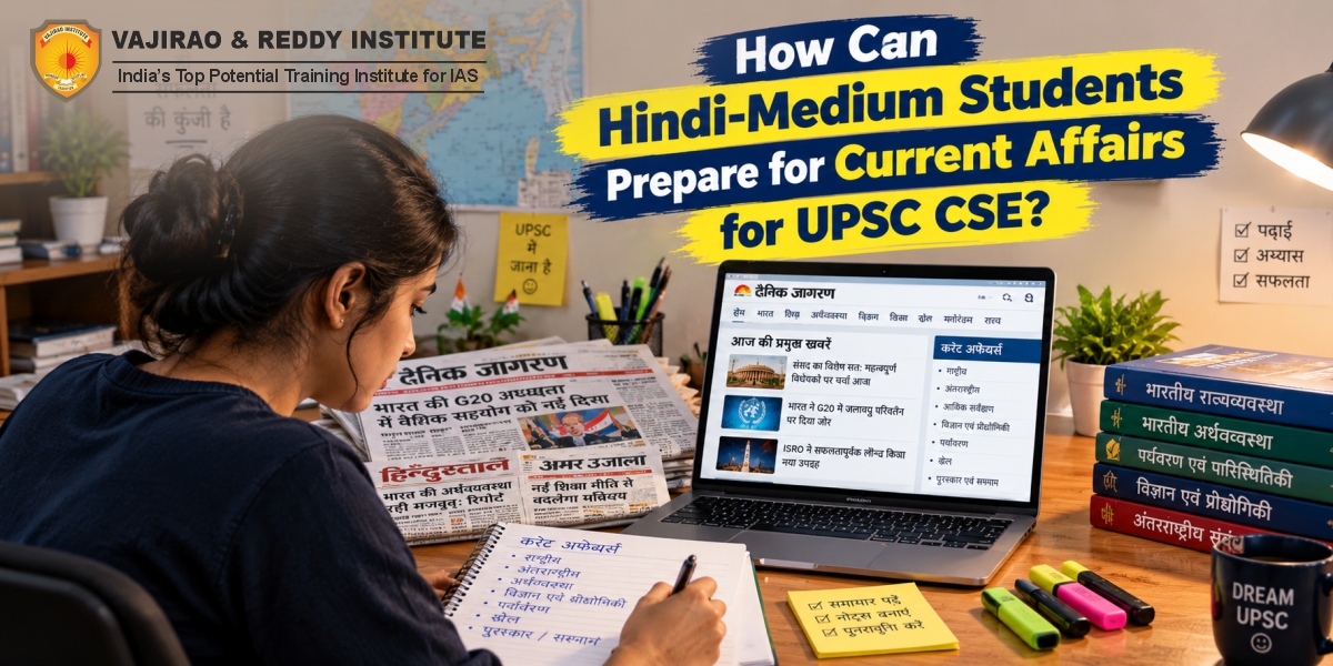 How Can Hindi-Medium Students Prepare for Current Affairs for UPSC CSE?