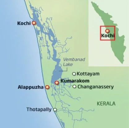 VEMBANAD LAKE explained for UPSC