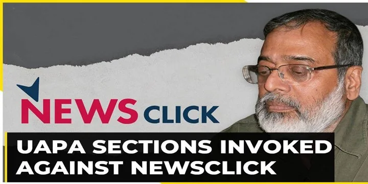 What UAPA sections have been invoked against News Click