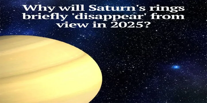Why will Saturn’s rings briefly ‘disappear’ from view in 2025?