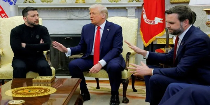 ZELINSKY'S VISIT TO USA: THE CONFRONTATION
